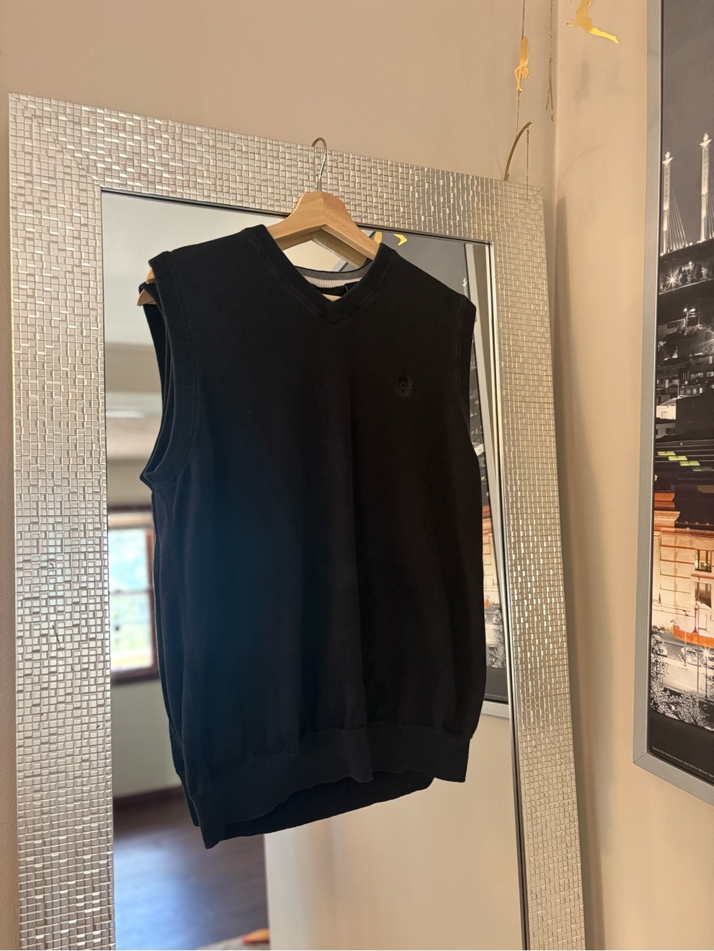 Men's vintage Chaps V-Neck Sweater Vest